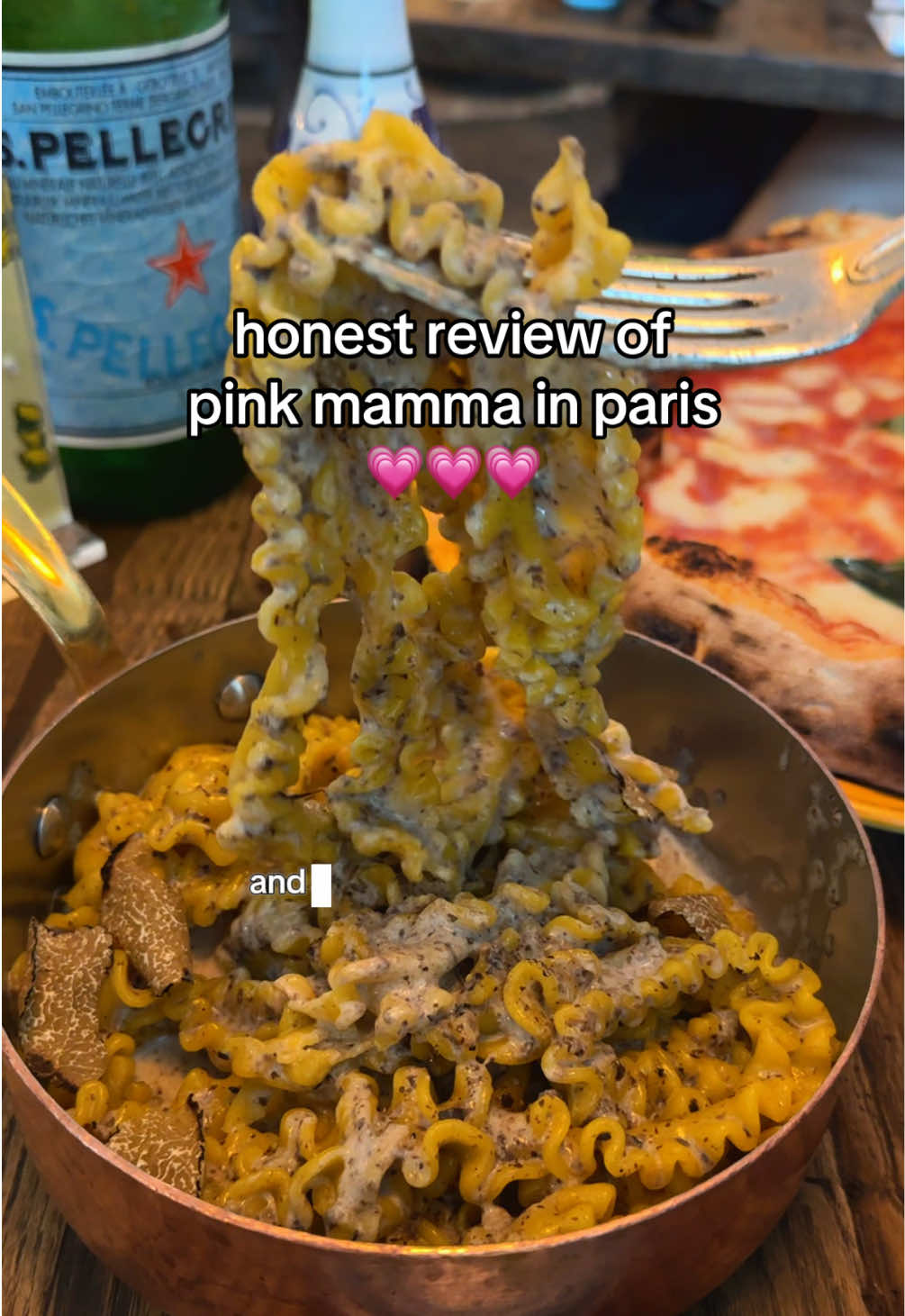 Replying to @Ben Ank sorry the truffle pasta is def overhyped #pinkmamma #pinkmammaparis #foodreview 