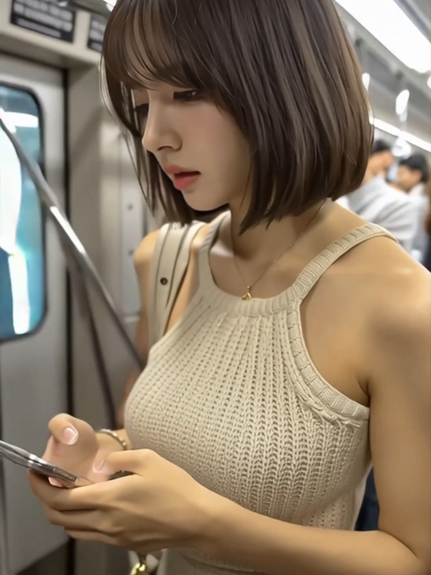 Muted Beauty – 無言の美しさ Virtual Girlfriend for your peaceful moments. 癒しのAI彼女が、あなたの疲れた心にそっと寄り添います。 ※本コンテンツはAIによる創作であり、実在の人物とは関係ありません。 #aiart #満員電車 #通勤電車 #AIGirlfriend #癒し映像 #VirtualGirlfriend #癒し系 #AI彼女 #バーチャル彼女 #AI動画