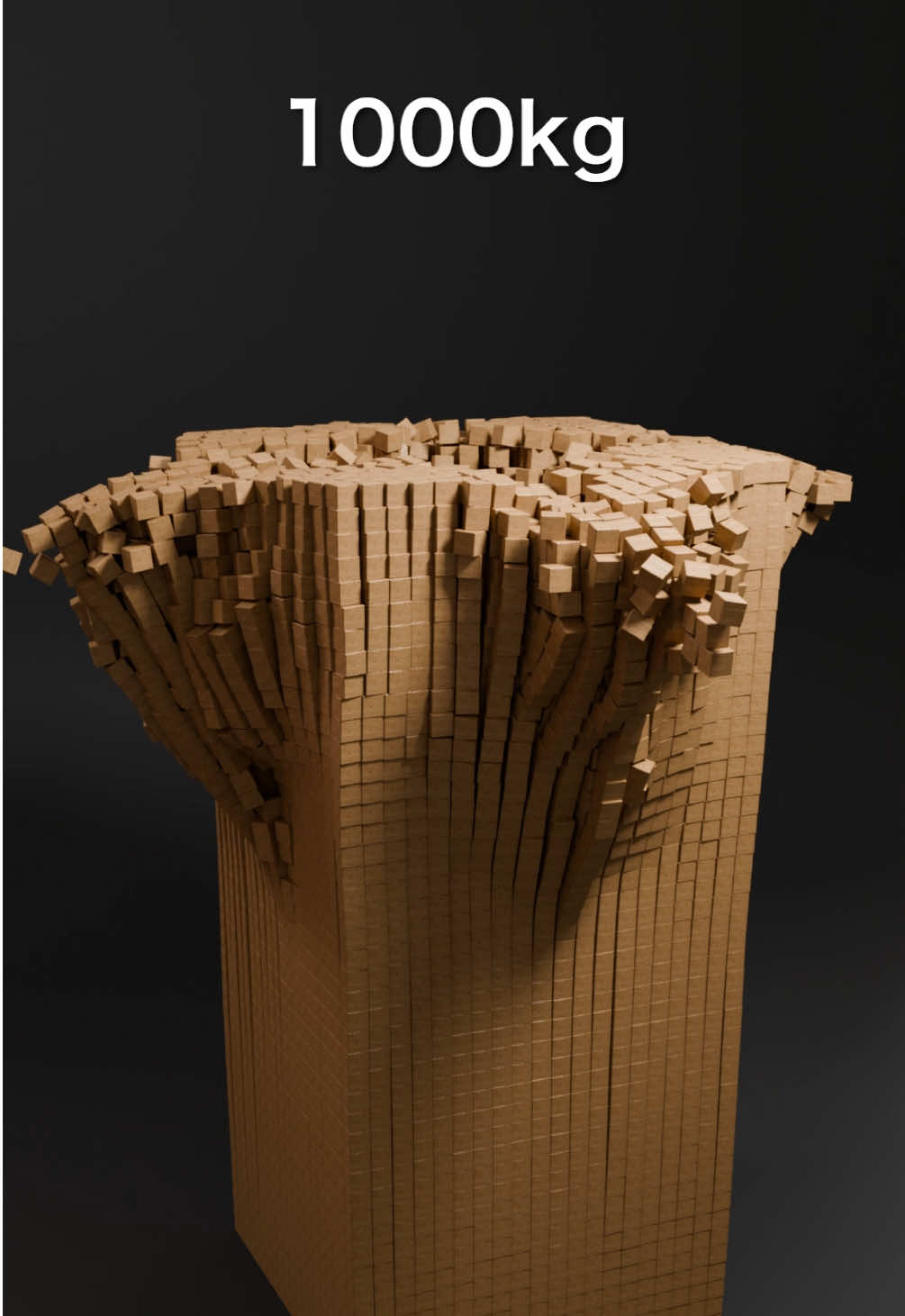 Wood Cubes Simulation #Blender #satisfying #asmr 