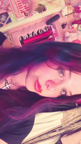 i fear this may be my fav hair i’ve ever had #newhair #hair #pinkhair #bluehair #racoontail #tumblr #y2k #2014 