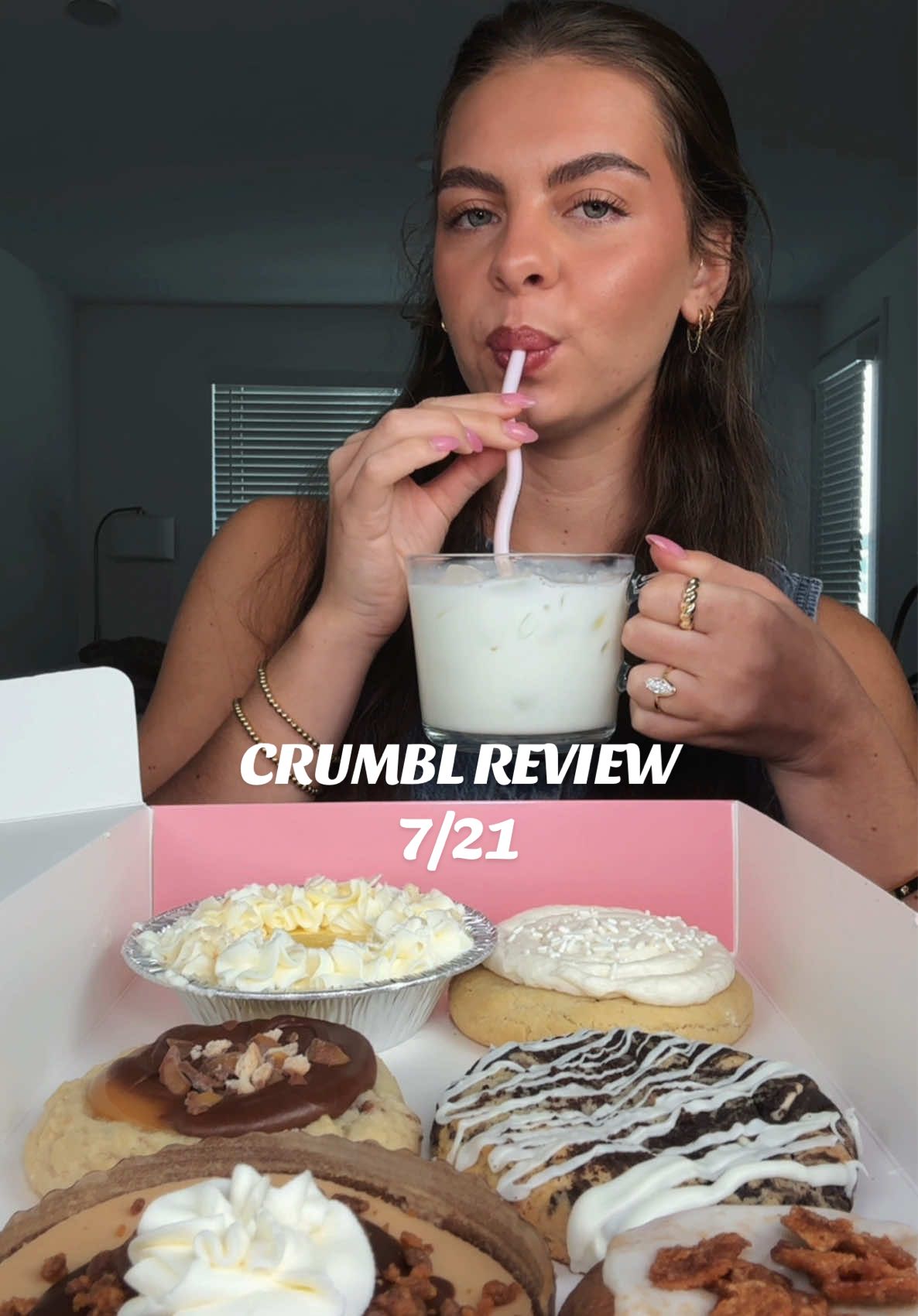 WHICH FLAVOR IS YOUR FAVORITE THIS WEEK?!? 🍪💘 #crumblreview #foodreview #satisfyingsounds #foodasmr #mukbang #viral #dessertmukbang #cookiesandmilk 