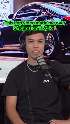 I made over 5 figures on Tiktok with this viral cop video 💰 #california #cops #copsoftiktok #stateref #virla #cars #carsoftiktok #foryou #fy #foryoupage #fyp #money #tiktok #trending #podcast 