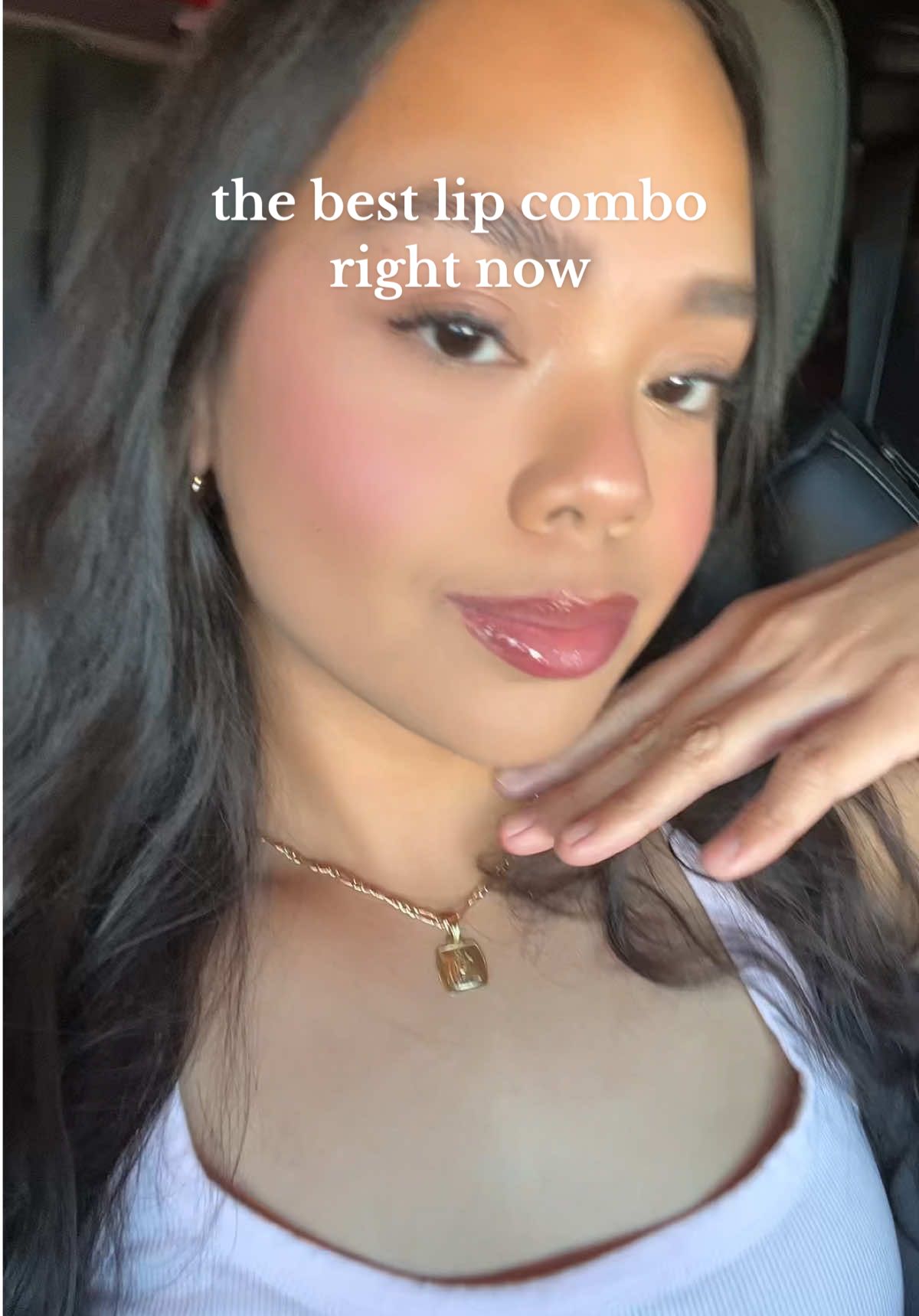 my favorite lip combo right now 😍  @COVERGIRL lip stain in “admire” @rhode skin lip tint in “shortcake” #covergirl #lipstain #rhode #rhodeskin #liptint #lipcombo #makeup #beauty 