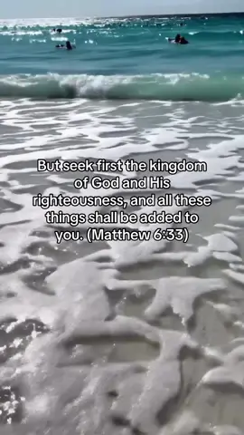 Matthew 6:33 NKJV “But seek first the kingdom of God and His righteousness, and all these things shall be added to you.” #facelessandfree #ai #aigenerated  #jesus #jesuslovesyou #faith #dailyverse #nkjv #scriptureoftheday #wisdom #matthew #christiantiktok #christian #ocean #bibleverse #biblestudy #faithoverfear 
