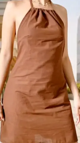 Calliah Sunlit Halter Neck Mini Dress     Backless cotton-linen dress     Clean girl aesthetic     Sleeveless summer dress     Halter neck mini dress     Cotton-linen blend     Backless halter design     Sunlit mini dress     Capsule wardrobe essential     Summer outfit idea     Breathable summer dress     Lightweight mini dress     Chic summer fashion     Effortless summer style     Clean girl summer look     #SummerStyle2025     #CleanGirlLook     #BacklessDressTrend     #MiniDressSeason     #LinenStyleInspo     #HalterNeckVibes     #OutfitIdeasDaily