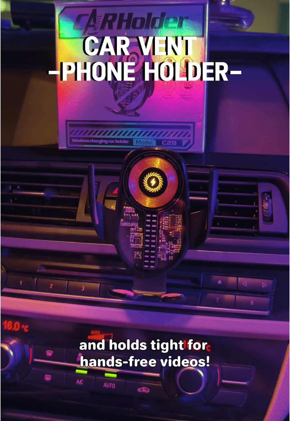 One tap = clamp. Music on = lights dance. Phone low = instant charge. Meet the mount that does it all. #AuraClamp #MusicSyncLight #WirelessCarCharger #SmartPhoneHolder #OneHandOperation #ChargingDock #CarVentMount #FastWirelessPower #AndroidiPhoneCharger #CarLightingUpgrade #GadgetGoals #SOARFLYAccessories #CarTech2025 #FuturisticCarMount #DriveInStyle #soarfly #fyp 