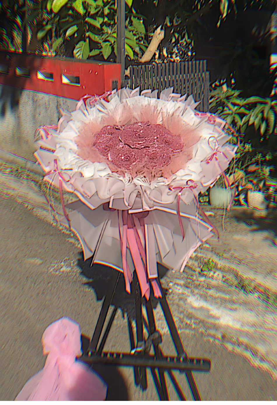 Buket pita satin lapis 8 tangkai ✨ #CapCut #buketbengkulu #buketpitasatin #fyppppppppppppppppppppppp #roundbuket 