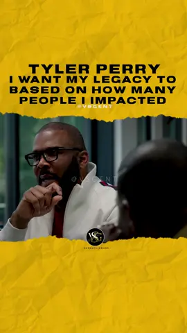 @tylerperry I want my legacy to based on how many people I impacted. #tylerperry 🎥 @kirkfranklin 
