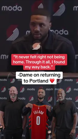 Dame is back with the Blazers 🙌 (via @Trail Blazers) #NBA #basketball #trailblazers #damianlillard 