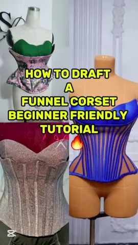 Hope you found this tutorial on how to DRAFT a funnel corset helpful, if you want to know how to draft the back part let me know in the comment section . Thank you so much for watching , pls like,comment,share and follow for more amazing tutorials like this ❤ #sewing  #sewingtutorial  #sewingtiktok  #sewingforbeginners  #funnelcorset  #corset  #fashion #fashiontiktok #sewingproject #patterndrafting #beginnerfriendly #fyp  #goviral  #100millionviews  #blowthisupforme 