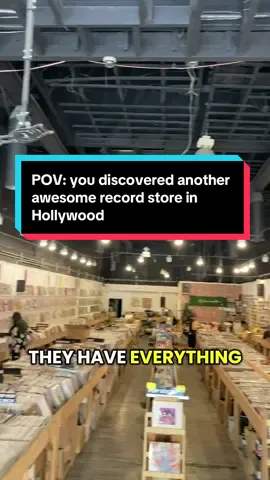 POV you discovered another awesome record store in Hollywood #recordstore #hollywoodblvd #hiddengem #recordshop #nostalgia #thingstodoinla #recordcollector 