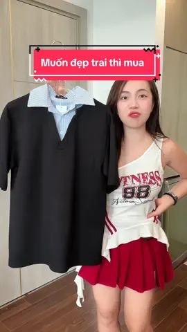 Áo này mặc lên đẹp trai #xuhuong #phsgr #aonam 