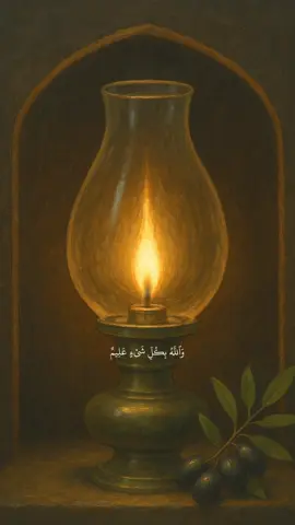 في آية 35 من سورة النور، وصف الله نوره كمشكاة فيها مصباح داخل زجاجة صافية تشبه نجمًا مضيئًا، يُضاء بزيت نقي من شجرة زيتون مباركة. هذا التشبيه يوضح نقاء وقوة نور الله وهدايته التي يشمل بها السماوات والأرض. #القرآن #سورة_النور #تدبر #fyp #explore 