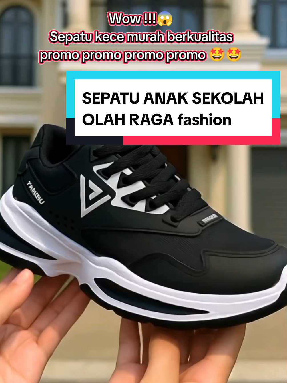 Sepatu sekolah olahraga laki laki perempuan fashion #fyp #sepatusekolah #sepatumurah 