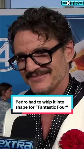 Pedro Pascal says he had to “whip it into shape” to “not offend anyone” in that light blue bodysuit in #TheFantasticFour ! 😅💪 #fantasticfour #pedropascal #mrfantastic #marvel #marvelstudios