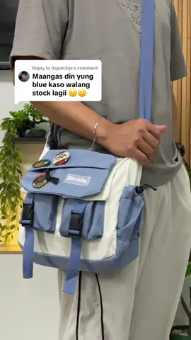 Replying to @itsjam3qs available pa blue 💯 #slingbag #messengerbag #crossbodybag 