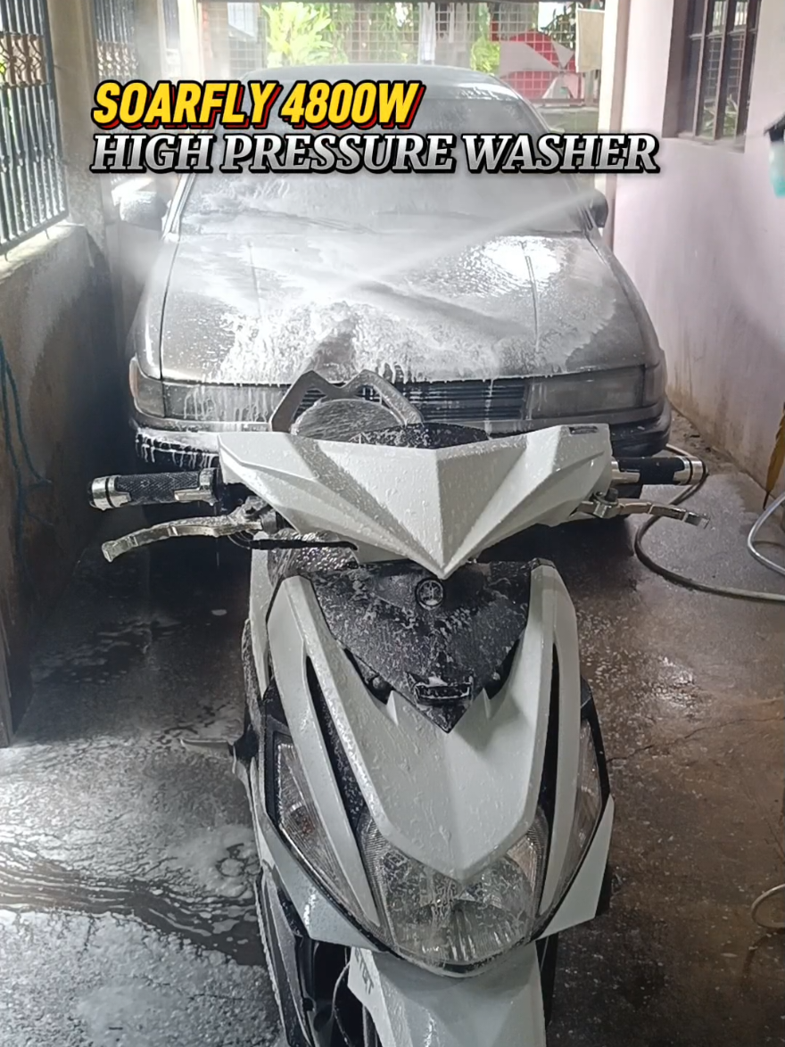 Soarfly 4800W Water Jet High Pressure Washer Heavy Duty Car Washer. Diy CarWash ba? Check this Out🥰 #soarfly #pressurewasher #highpressure #carwash #quality #portable #durable  #fyp #trending #4800w #musthave #powerful #highquality #presurewashing #musthave #cleaning #foryou 