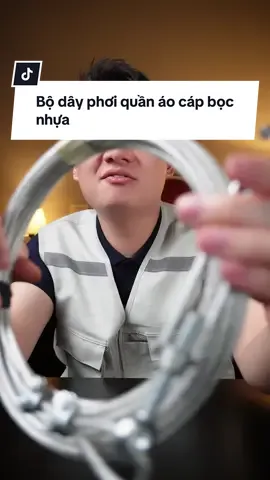 Bộ dây phơi quần áo cáp bọc nhựa