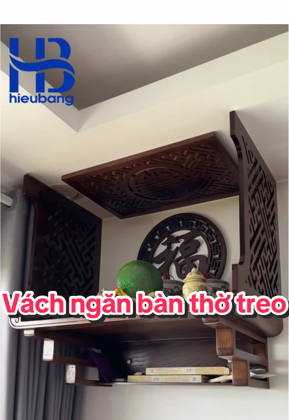 Vách ngăn bàn thờ treo tường - Nhận đặt làm theo yêu cầu tại Hà Nội #vachnganbanthotreo #vachnganbanthotreotuong, #tamvachnganbanthotreo #hieubang
