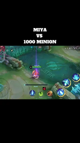 Miya vs 1000 minion #miya #MLBBALLSTAR #MLBBDinoPlanet #MLBBMysticMeow 