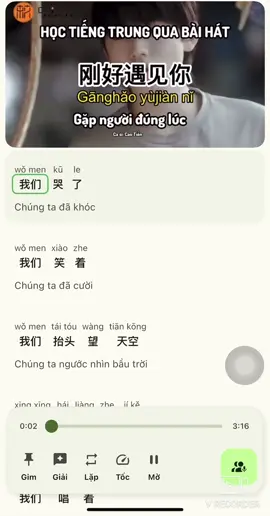 Mỗi ngày 1 bài hát  Ngày 2 : Gặp người đúng lúc “刚好遇见你”🥰 #mirra #hoctiengtrung #nhactrunghaynhat 