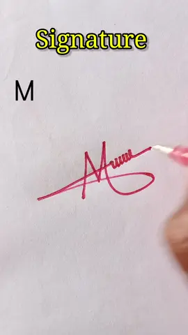Best signature idea for letter M #signaturestyle #howtodraw #calligraphy #art #handwriting