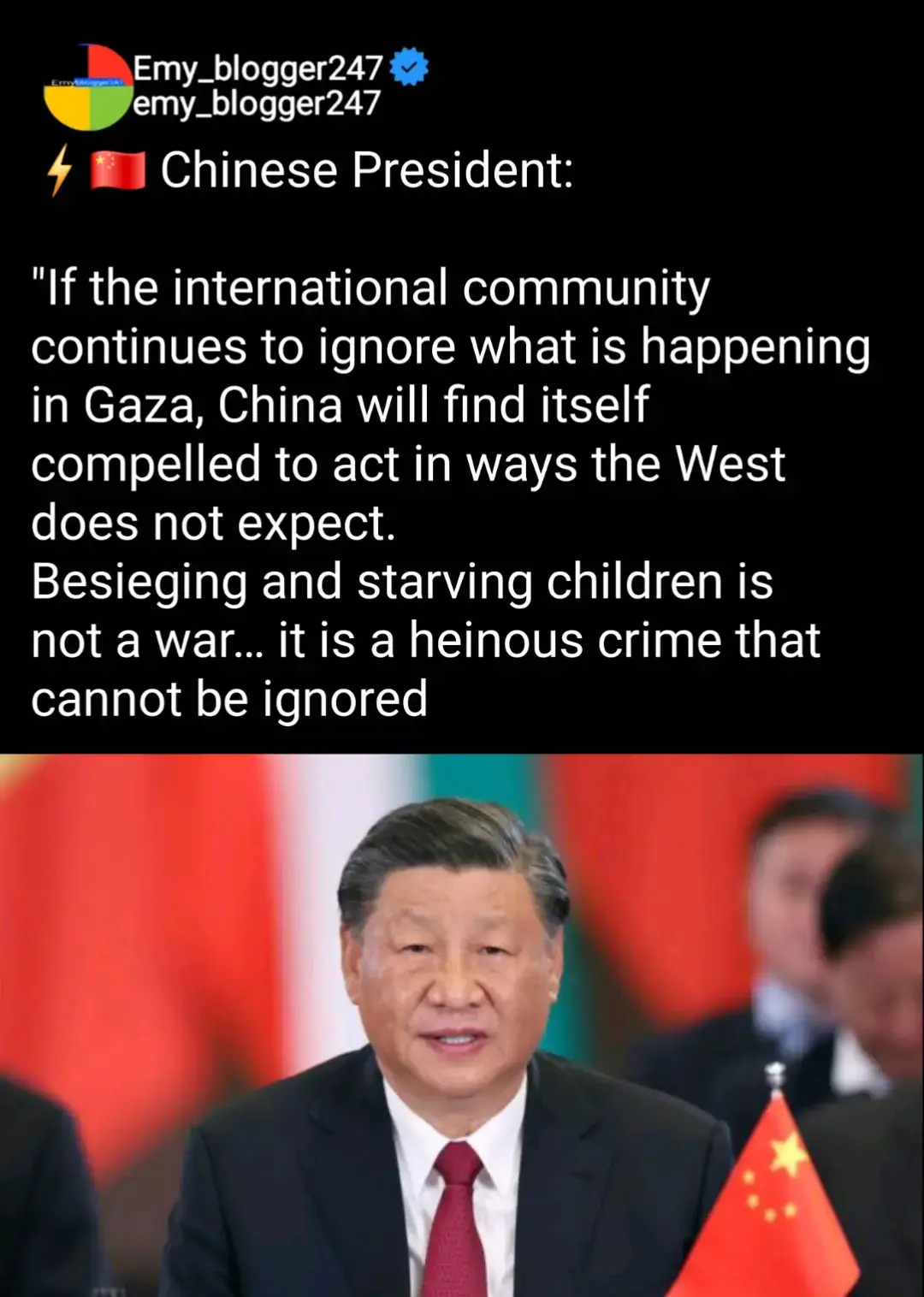 ⚡️🇨🇳 Chinese President: 