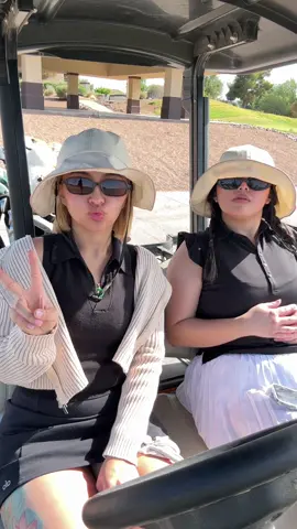 just 2 girls trying to golf peacefully 0/10 would not golf and drink again #golftiktok #girlswhogolf #azgolf 