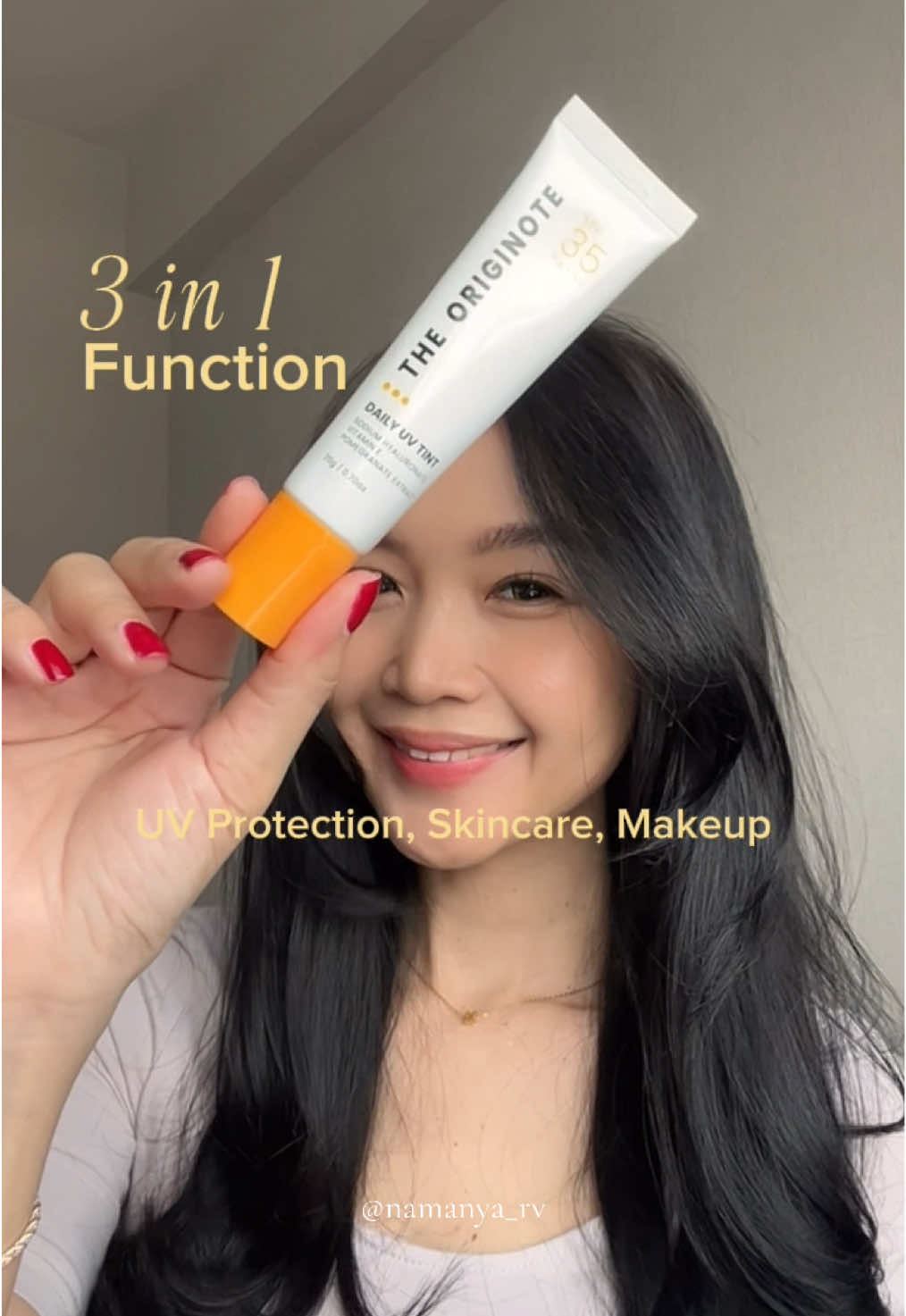 Uv protection, skincare, sekaligus jadi base makeup.. uda ada yang coba juga blum? 😊 @The Originote #theoriginote #uvtint 