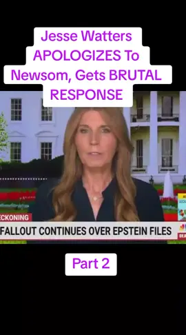 Jesse Watters APOLOGIZES To Newsom, Gets BRUTAL RESPONSE - Part 2 #us #qknews #Vlog #news #usa🇺🇸 