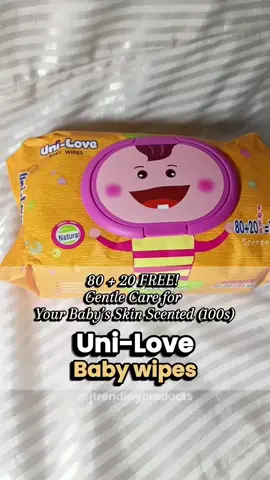 UniLove Powder Scent Baby Wipes 100's (Pack of 1) 🧻 UniLove Powder Scent Baby Wipes — now only ₱67.64 (from ₱89)! ✅ Soft, gentle, and safe for baby’s skin ✅ Fresh powder scent ✅ 100 sheets per pack 🛒 Plus: Buy ₱150, get ₱12 OFF + 8% bonus savings! Perfect for moms, skincare, or daily hygiene 🍼✨ #UniLoveWipes #BabyEssentials #TikTokFindsPH #BudgetDeals #CrazyBrandDeals
