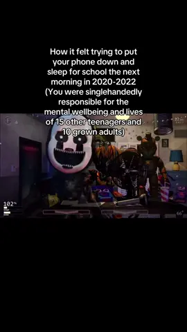 Fifteen years old and simultaneously handling Arson and Bug's argument, Mochi dming you telling you that she wishes Moth would commit because they broke off their edating, John The Grown Ass Man is drunk and venting about his financial problems, Frog is crying about how everyone hates them and they'll 