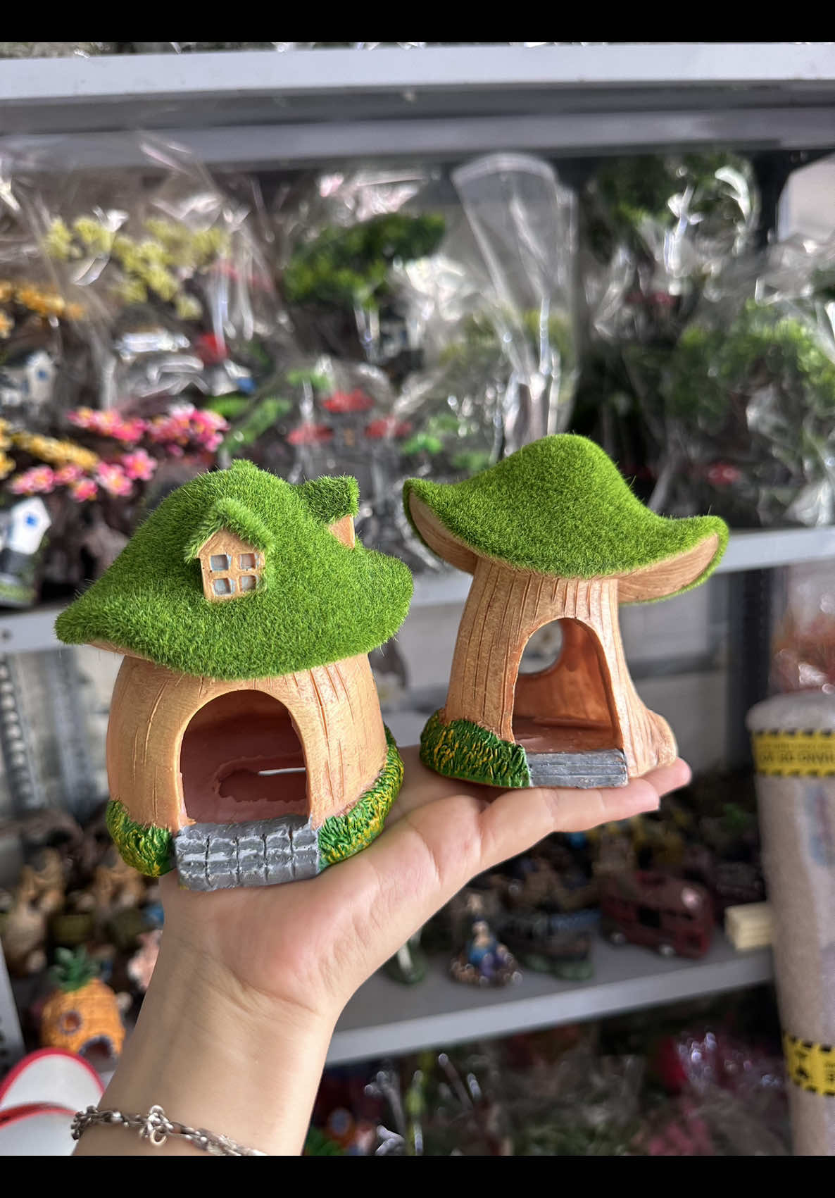 Nhà nấm trang trí bể cá #nhanam #nhanamtrangtribeca #mohinhtrangtribeca #tieucanhtrangtri