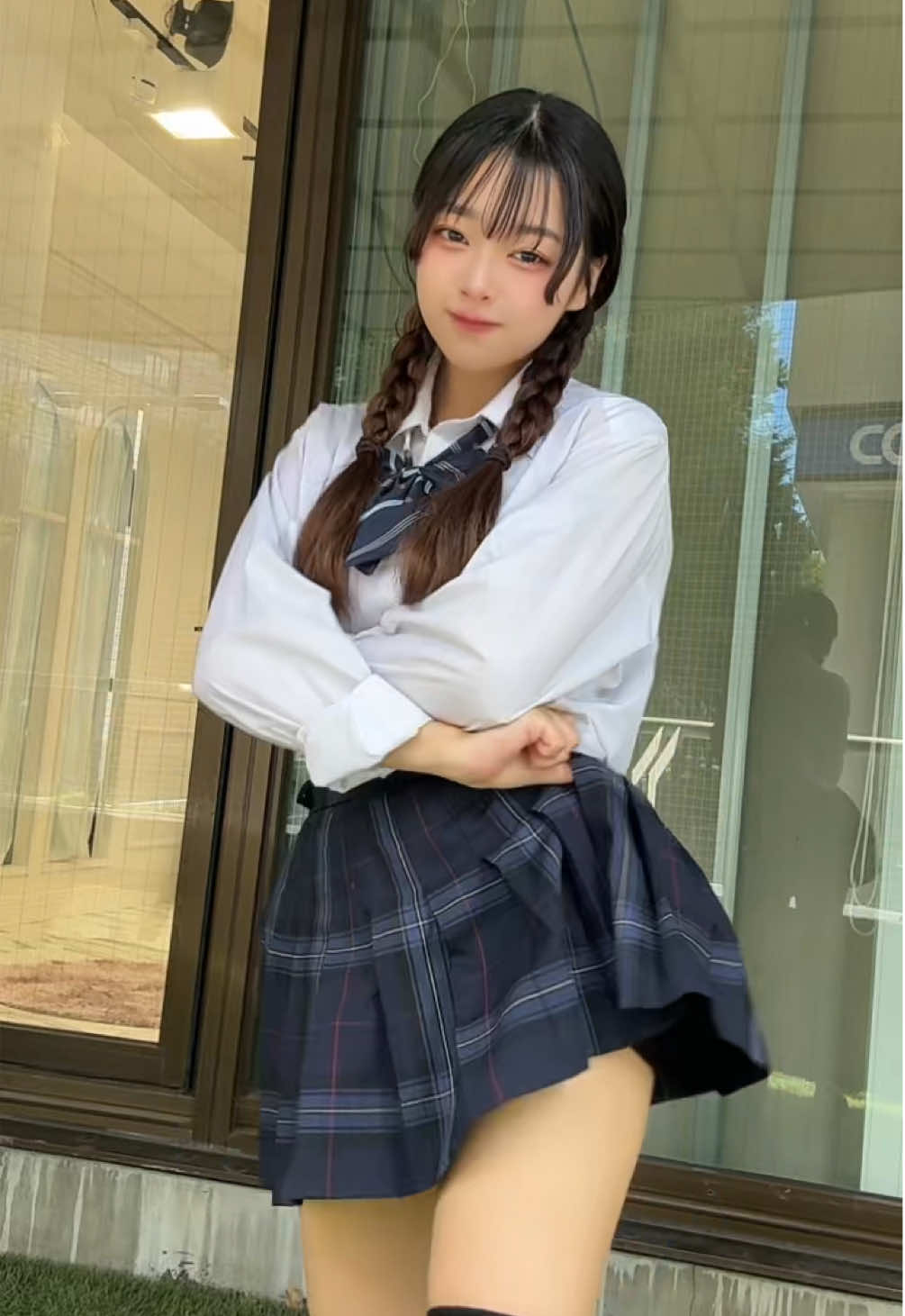 めくれてない？？                                          8月6日にアイドルになります✨💛 #高校生 #08 #おすすめ #fyp #jkブランド #制服 #アイドル #運営さん大好き 