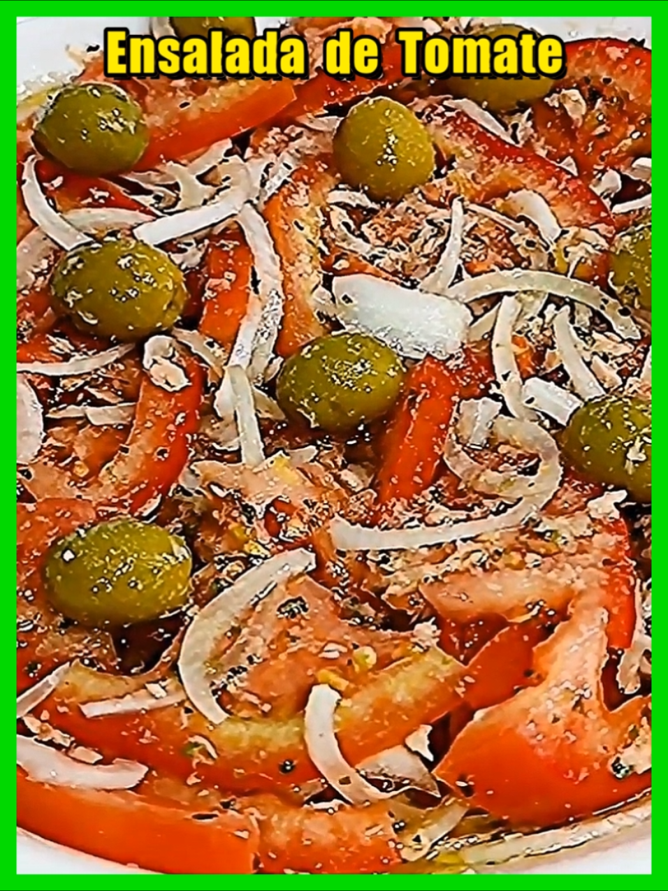 ✅ Ensalada de Tomate, Atún y Cebolla 🥗🍅😋  INGREDIENTES:  - Tomate de Ensalada  - Cebolla  - Atún en Aceite  - Aceitunas  - Aceite de Oliva Virgen  - Vinagre de Manzana  - Orégano  - Pimienta Molida  - Sal Marina #ensaladabasica  #ensaladadeverano #ensaladafacilyrapida #ensaladasaludables🥗 