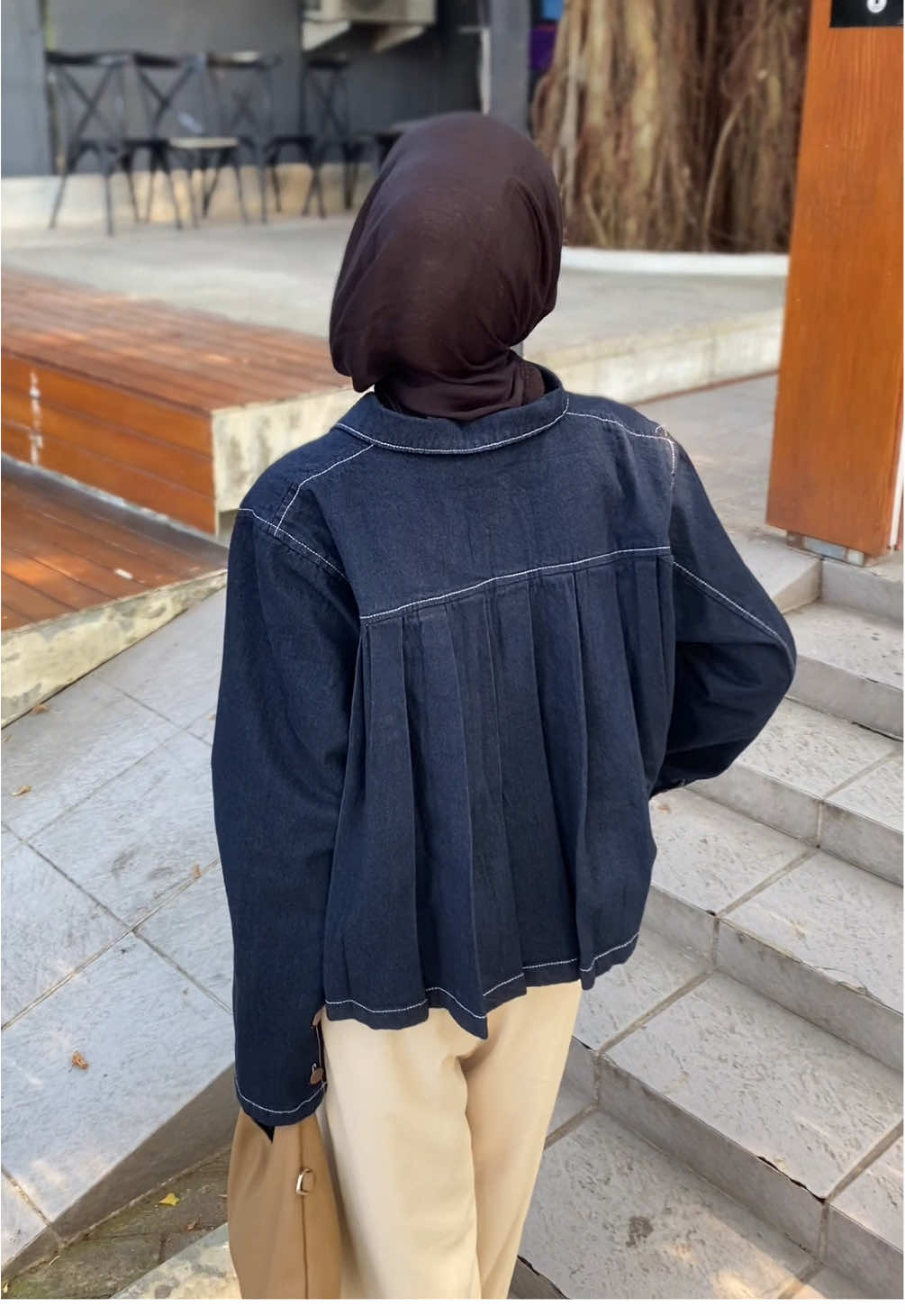 Luna Pleated Denim Jacket 😍