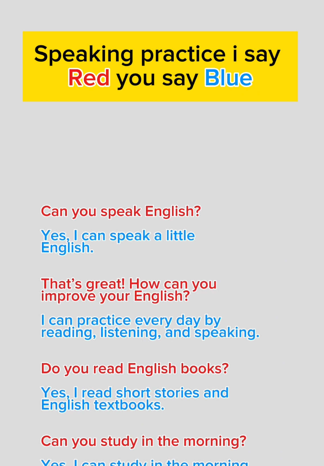Speaking practice with simple conservation in English learn English the easy and simple way.#english #speaking #englishlearning #listen #speak #englishlesson #answer #question #dialogue 