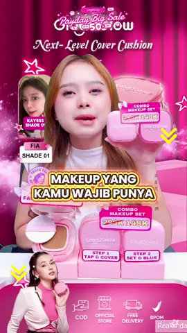 ❤️GLAD2GLOW PAYDAY SALE 🎉 Se murce ini masa ga bikin penasaran sih 😻✨ SET Powder Foundation & Perfect Cover Cushion dari G2G bisa buat makeup kamu flawless seharian! 🌸 Cuss checkout di TikTok live sekarang 💖  #G2G #Glad2Glowpromo #paydaysale #G2Gcushion #makeup #kusam #fullcoverage #transferproof #flawless #makeuppemula #getreadywithme #bedaktabur #squalane #mixberryextract #cushionpink #powderfoundation 