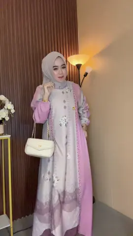 Gamis liliana soft pink manis cantik ✨🥰 #gamiscantik #gamislebaran #fypage 
