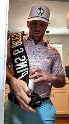 The Beverage Sleeve from @Pins & Aces keeps 7 - 12oz cans cold for hours and fits perfectly in most golf bags #golf #golftiktok 