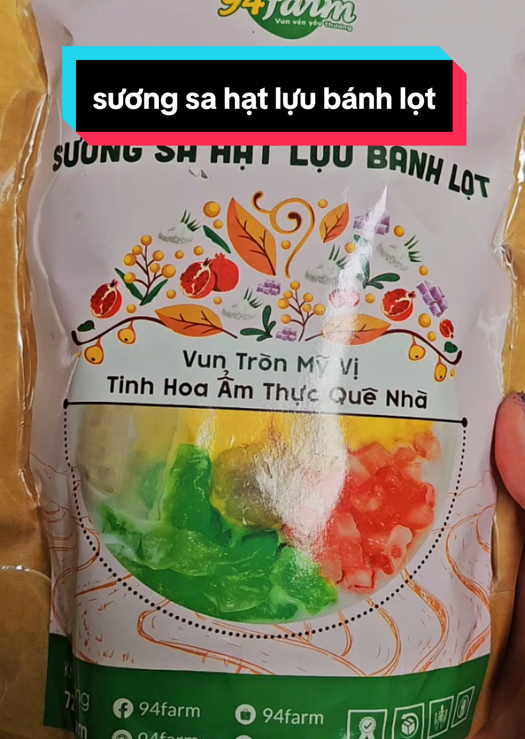 Sương Sa Hạt Lựu Bánh Lọt 15_20 chén #94farm #che #anvat #netnha #anvattuoitho 