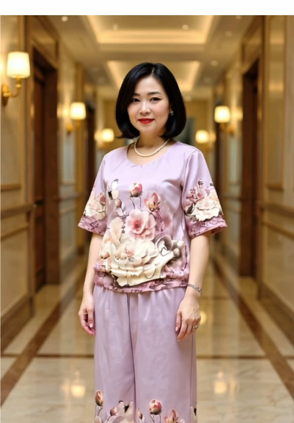 Bộ đồ trung niên cho mẹ sang trọng, lịch sự, kiểu dáng quý phái, chất lụa mát nhé ạ #macdepcungme #thoitrangtrungnien #thoitrangchome #trungnien #tiktokviral #videoviral 