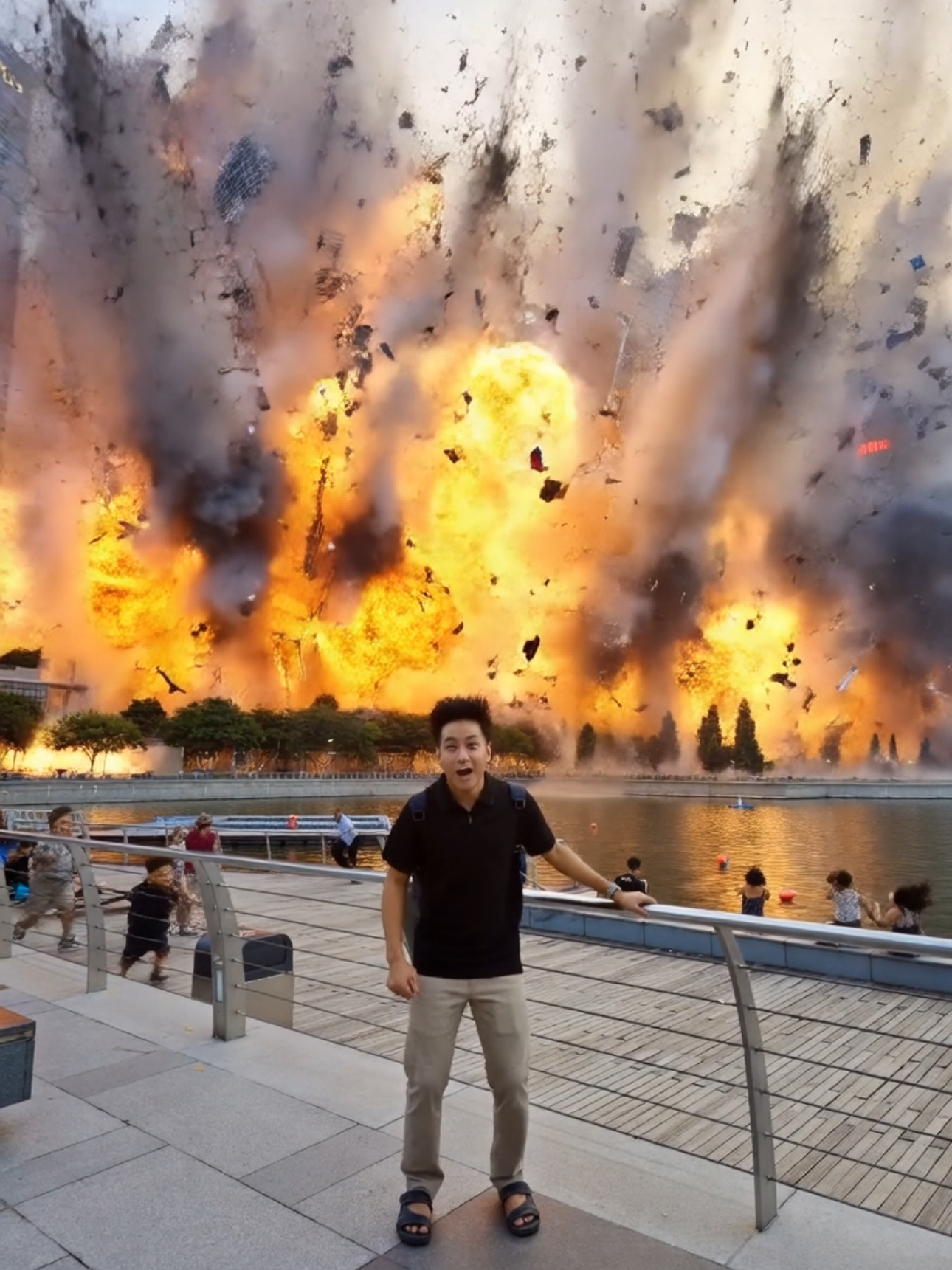 Building_Explosion_Video #relaxingvideos #satisfying  #trend #funny #higgsfieldai 
