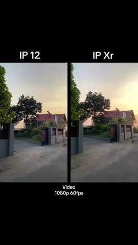 Perbandingan video record IP Xr vs IP 12 1080p 60fps #fyp #iphone12 #xyzbca #ip #iphonexr 