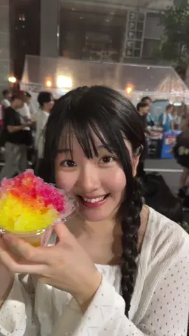 夏祭りに浴衣着てる女の子は最強に可愛かった…‼️🍧