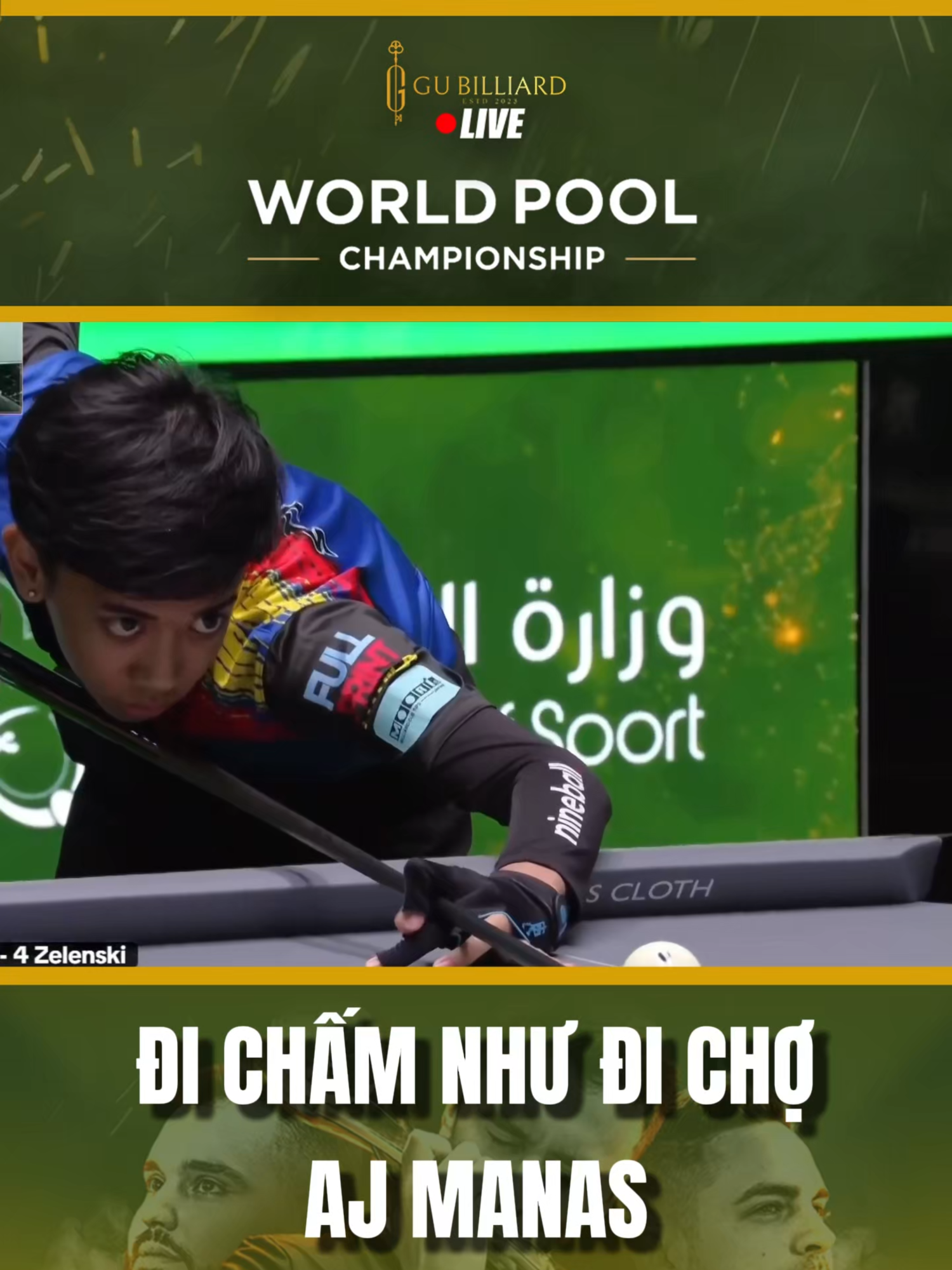 Tốt Manas! Gút chóp #gubilliards #fyp #pool #fypシ゚ #bida #choibidacogu #xuhuong #LIVEhighlights #TikTokLIVE #LIVE #worldpoolchampionship #worldpoolchampionship2025
