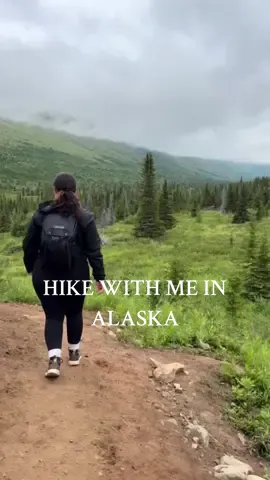 such a beauitful trail, i really loved this hike! i can only imagine what the colors of the lakes would be like on a clear sunny day🌲🥾🏔️ #Hiking #hike #alaska #alaskasummer #hiketok #hikewithme #alaskahike 