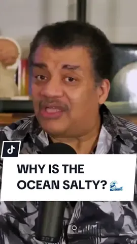 Why is the ocean salty? 🌊 - - - - #Science #ocean #neildegrassetyson #sciencetok #unitedstates #unitedstatesofamerica #unitedstatesofamerica🇺🇸 