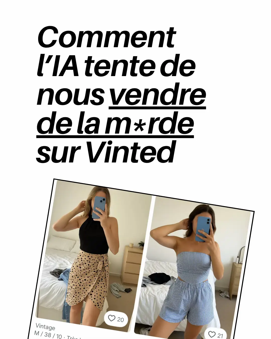 Salut @Vinted pourquoi il y a du dropshipping sur votre app ? #haul #vinted #vetements 