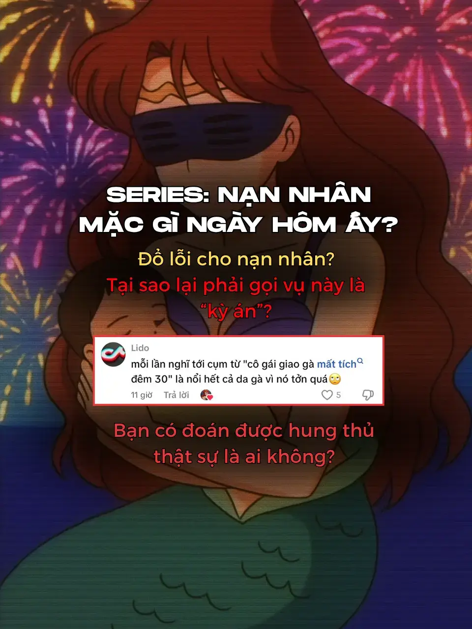 ĐÁNG THƯƠNG cho một cô gái trẻ măng... ĐÁNG SỢ cho đêm giao thừa nhà nhà đều đang hạnh phúc... Và QUÁ ĐÁNG LÊN ÁN cho những kẻ gây ra tội ác này. 🗣 Vụ án cô gái giao gà đêm 30 Tết – một nỗi đau chưa bao giờ lành vẹn lại. 🚩🚩 Một lời nhắc nhở xã hội phải bảo vệ phụ nữ, phải trừng phạt kẻ ác, phải soi lại lương tâm. 🗣 Hãy lôi tất cả ra ánh sáng. 🚩🚩 Chìm xuống rồi – vẫn sẽ có bà Nai ta0 đây đào lên. #cogaigiaoga #toiackinhhoang #phongthan #tuve #toiac #toiacvohinh #suthat #lenan #tintuc #beboi #tenanxahoi #tenan #nannhan #traumatic #traumatok #trauma #phot #chiemtao 